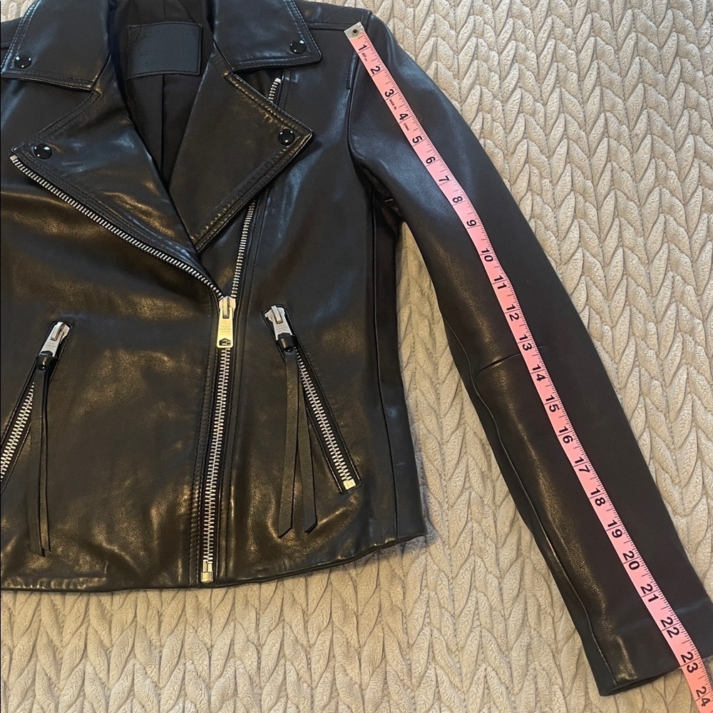 All Saints black Leather Jacket - Picture 15 of 15